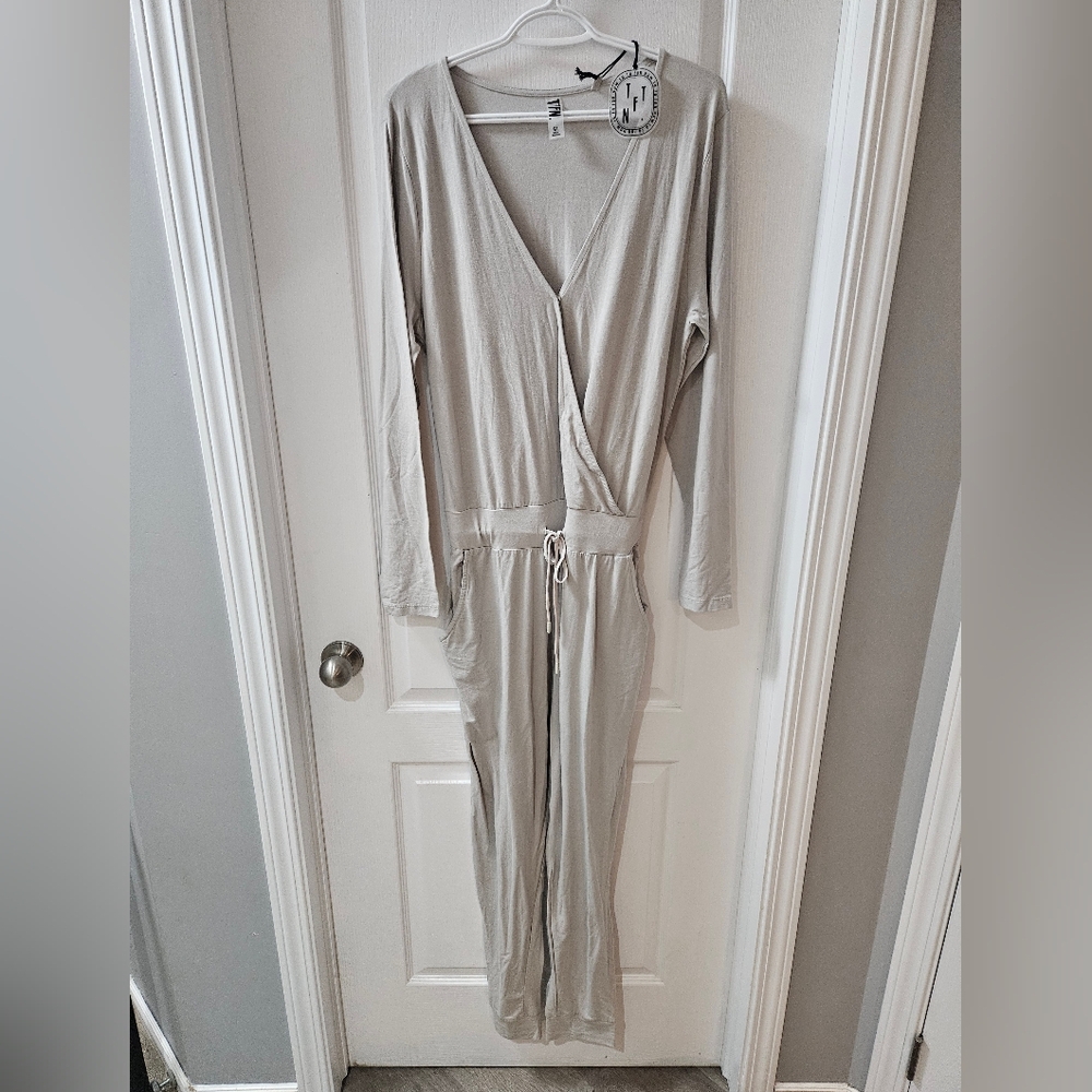 NWT TTFN Grey Jumpsuit Super Soft